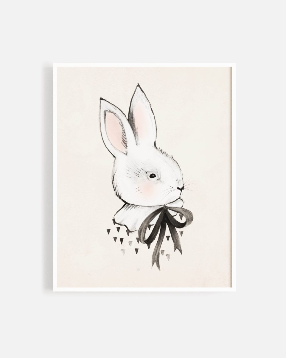 Art Print || Bunny & Bow