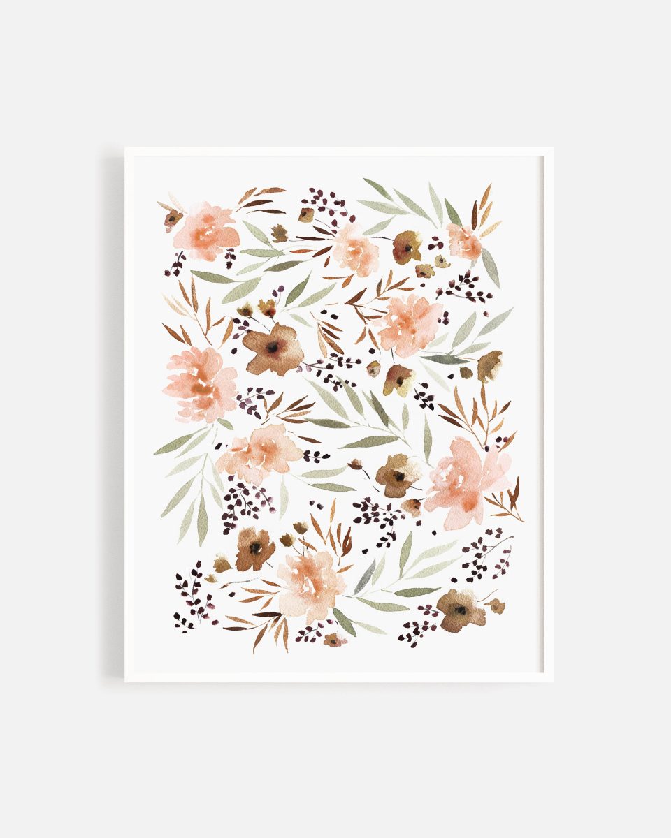 Art Print || Peonie Florals