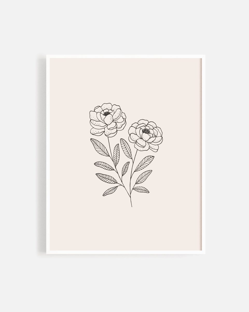 Art Print || Peony