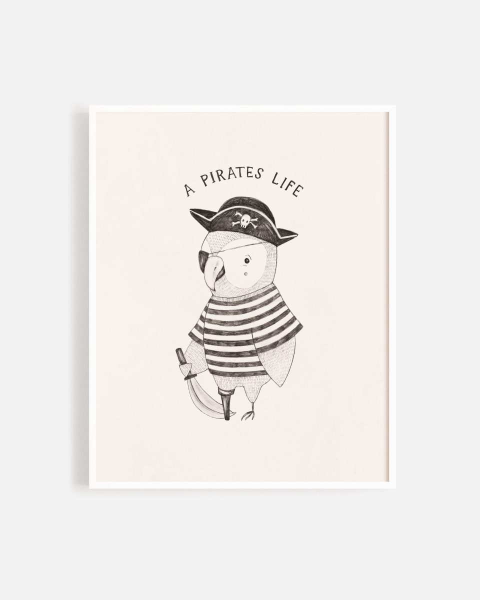 Art Print || Pirate Parrot