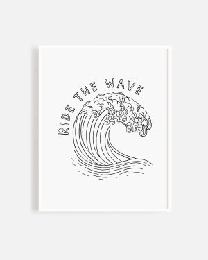 Art Print || Ride The Wave