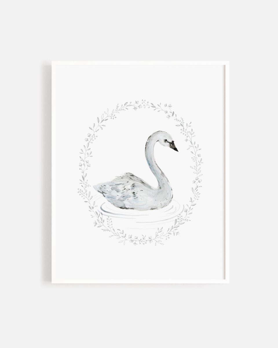 Art Print || Swan