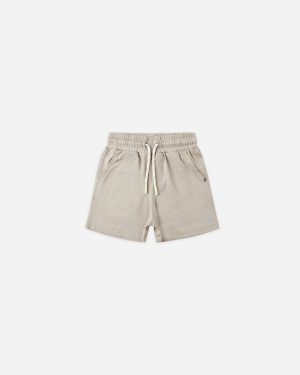Oceanside Tech Short || Heathered Stone
