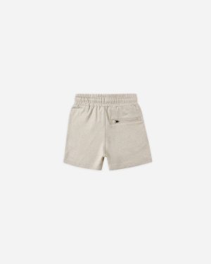 Oceanside Tech Short || Heathered Stone