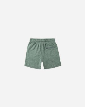 Oceanside Tech Short || Heathered Green