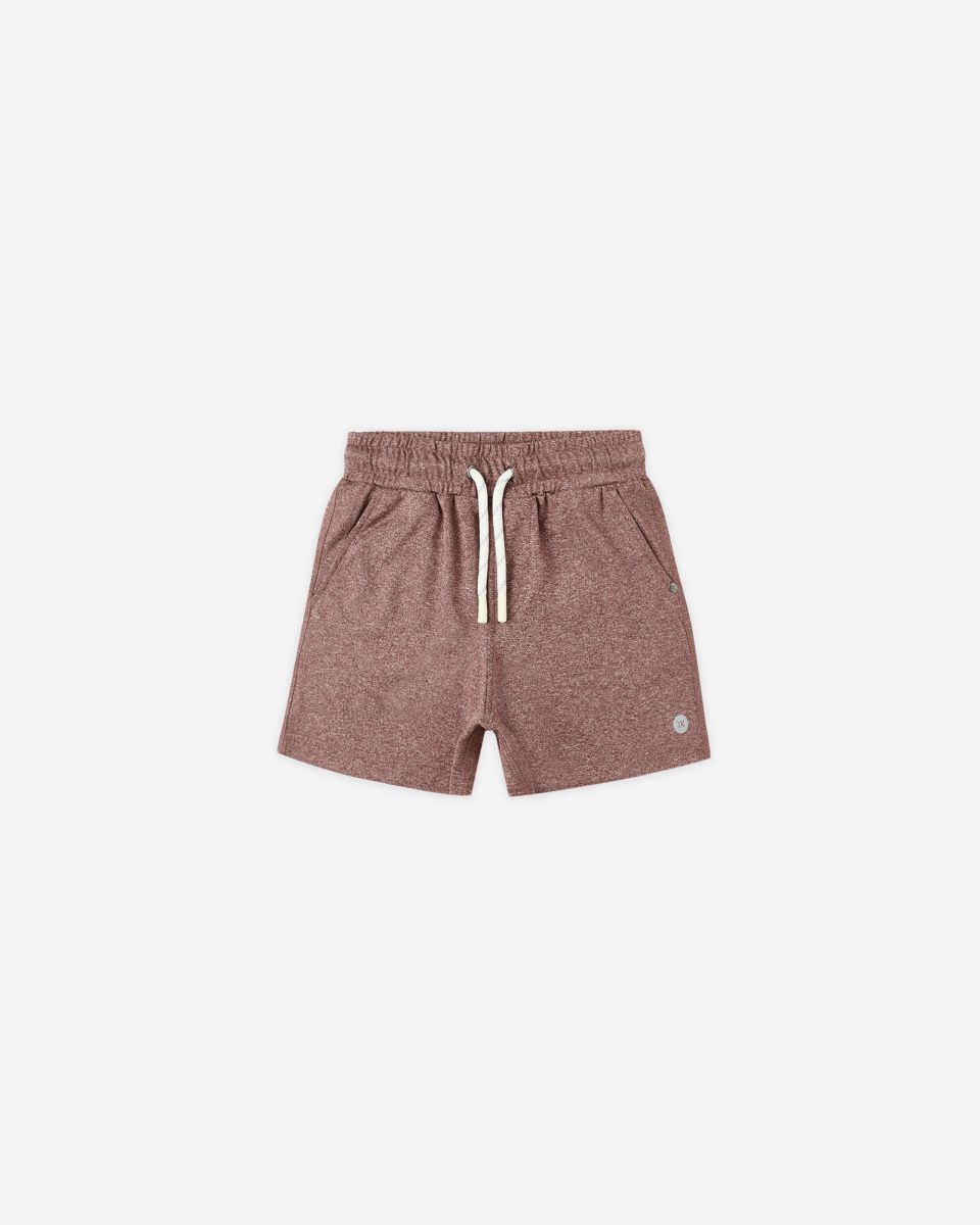 Oceanside Tech Short || Heathered Burgundy