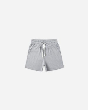 Oceanside Tech Short || Heathered Dusty Blue