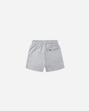Oceanside Tech Short || Heathered Dusty Blue