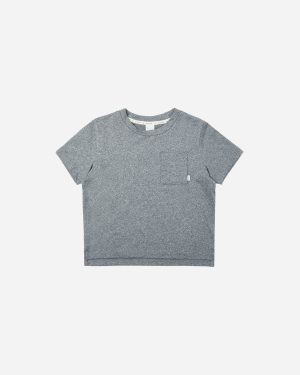 Cove Essential Pocket Tee || Heathered Navy