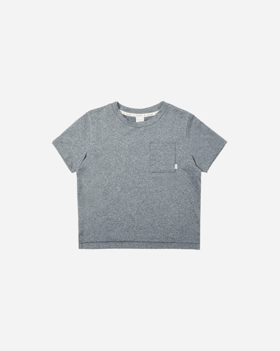 Cove Essential Pocket Tee || Heathered Navy
