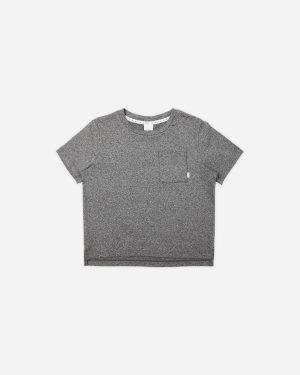 Cove Essential Pocket Tee || Heathered Black