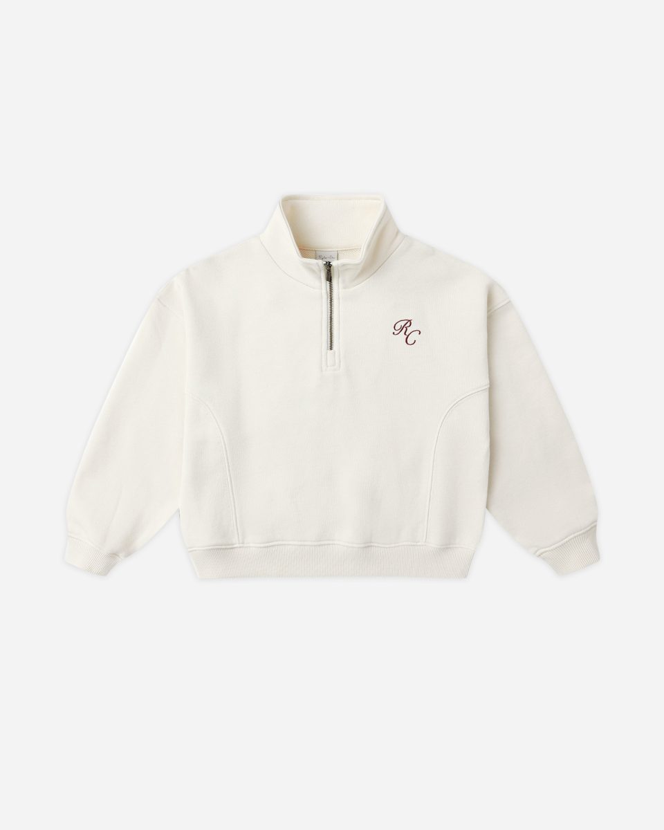 Half Zip Sweatshirt || Natural