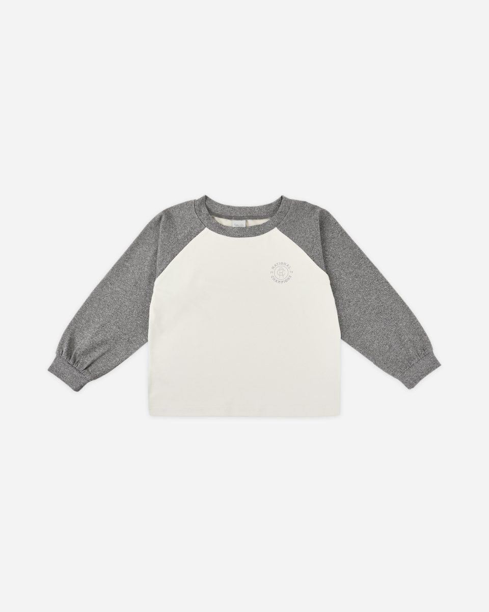 Raglan Tee || Heathered Grey