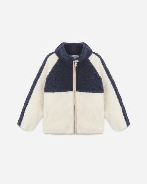 Sherpa Trails Jacket || Navy Color Block