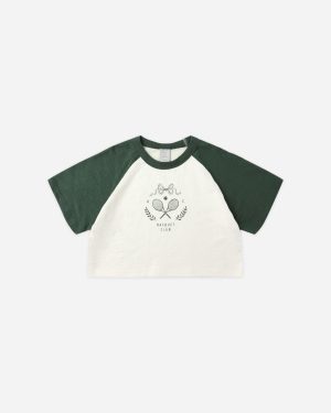 Raglan Crop Tee || Racquet Club