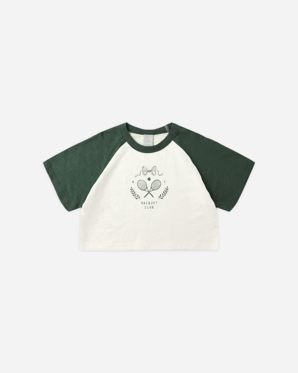 Raglan Crop Tee || Racquet Club
