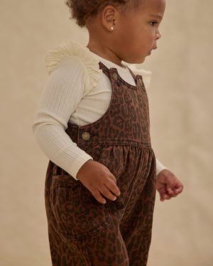 Wide Leg Overall || Leopard