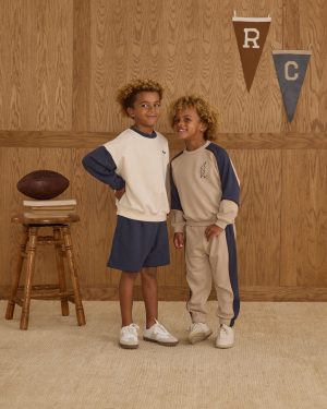 Paneled Sweatpant || Stone