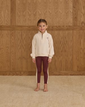 Half Zip Sweatshirt || Natural