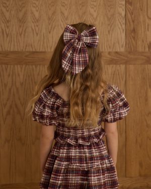 Trixie Top || Burgundy Plaid