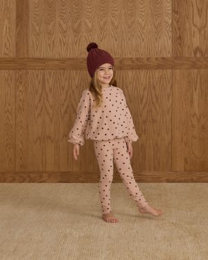 Spongey Knit Set || Polka Dot