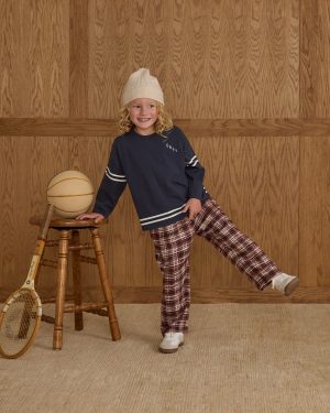 Palmer Pant || Burgundy Plaid