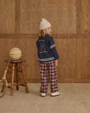 Palmer Pant || Burgundy Plaid