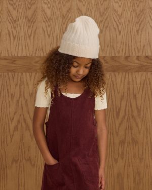Odette Overall Dress || Burgundy