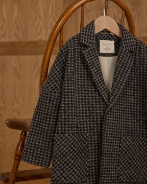 Longline Coat || Micro Check