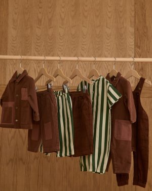 Collared Baby Jumpsuit || Brown