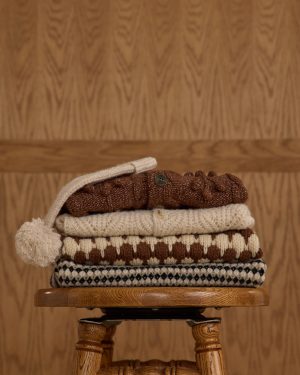 Bobble Cardigan || Brown