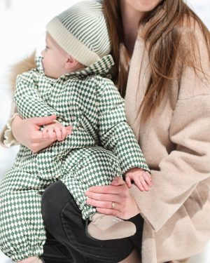 Ski Snowsuit || Green Diamond