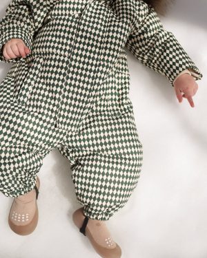 Ski Snowsuit || Green Diamond