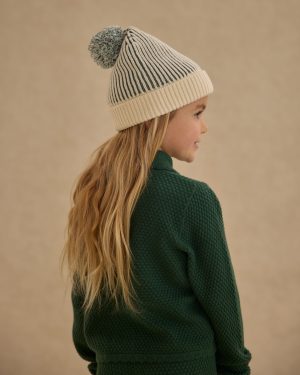 Beanie || Green Stripe