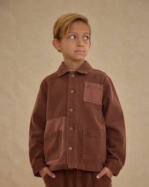 Denim Jacket || Brown