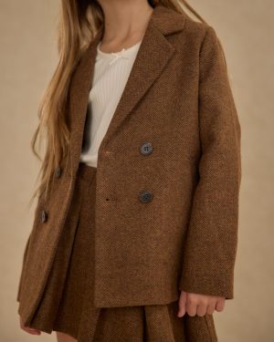 Double Breasted Blazer || Rustic Plaid