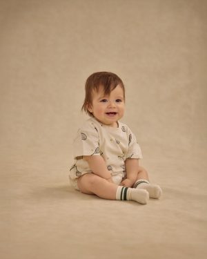 Relaxed Bubble Romper || Tennis