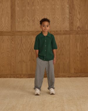 Palmer Pant || Black Gingham