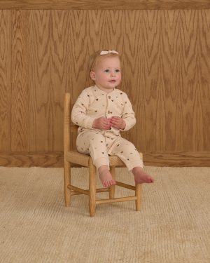 Button Down Jumpsuit || Hearts