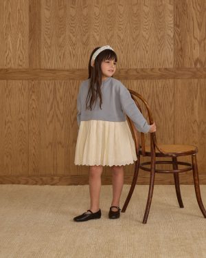 Sweatshirt Dress || Dusty Blue