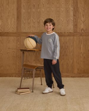 Jersey Long Sleeve Tee || Dusty Blue