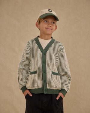 Haywood Cardigan || Green Stripe