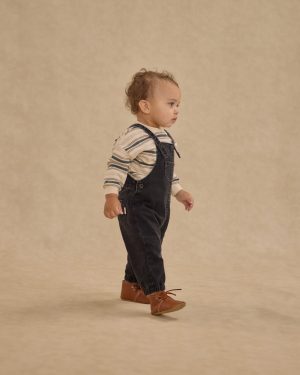 Baby Overalls || Washed Black