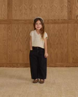 Straight Leg Pant || Washed Black