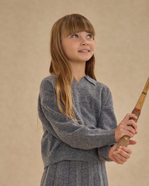 Collared Sweater || Heathered Grey