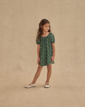Sabrina Mini Dress || Green Ditsy