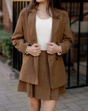 Pleated Skirt || Rustic Plaid