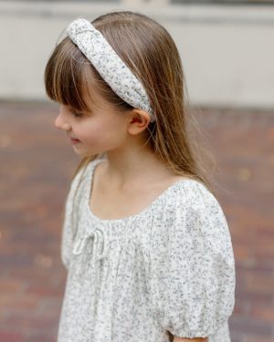 Knotted Headband || Blue Vines