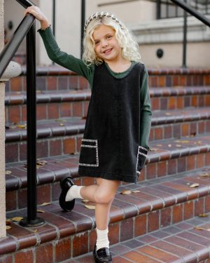 Ribbed Long Sleeve || Green