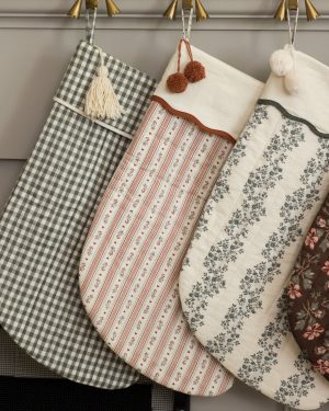 Christmas Stocking || Green Vines